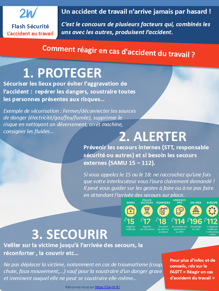 Flash sécurité mars 2026 - accidents du travail